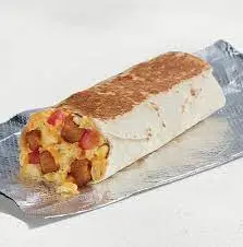 Cheesy Toasted Breakfast Burrito Potato